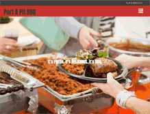 Tablet Screenshot of portapitbbq.com